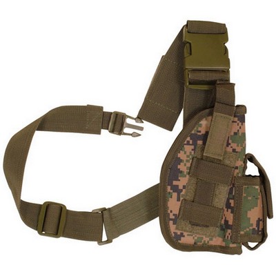 Sas Leg Holster Digital Woodland Camo 4 Inch Right-Hand