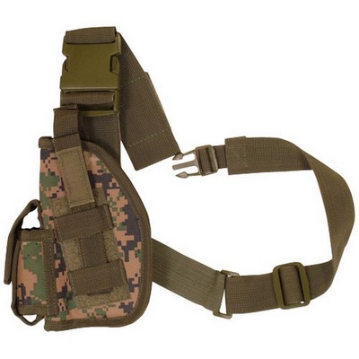 Sas Leg Holster Digital Woodland Camo 4 Inch Left-Hand