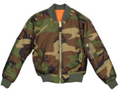 Camouflage Flight Jacket Camo Ma-1 Flight Jacket