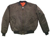 Military Brown Ma-1 Flight Jacket