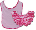 Pink Camo Baby Girl's Bibs 2 Piece Set