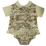 Baby Girl Marine Princess Digital Desert Camo Dress Set