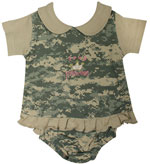 Baby Camo Dress Set Army Princess Digital Camo