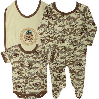 Desert Digital Camo Infant Three Piece Gift Set