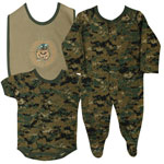 Marine Digital Camo Infant Three Piece Gift Set