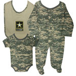 Army Digital Camo Infant Three Piece Gift Set