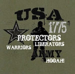 Vintage USA Army 1775 Graphics T-Shirt