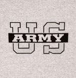 US Army Shirt Grey/Black Modern Army Logo