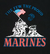 Marines Shirt Raising Flag Proud Marines Tee