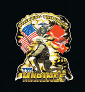 Few Proud Full Color Graphic Marine Shirts