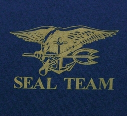 United States Navy Seal Team Shirt Gold/Blue