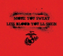 Marines T-Shirts More Sweat Red Shirt