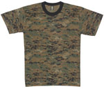 Digital Camo T-Shirts Digital Woodland Shirt