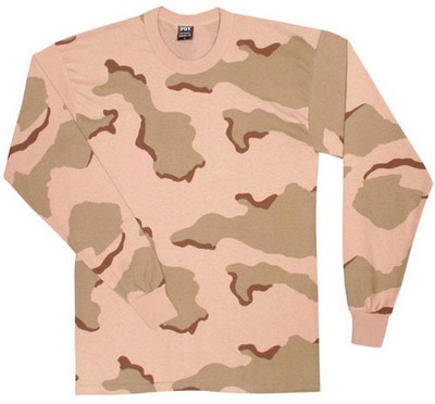 Camo Long Sleeve Shirts Tri-Desert Camo Tee