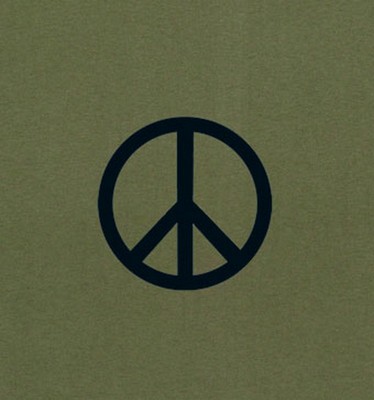 Peace Sign T-Shirt Olive Drab Peace Tee