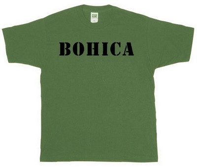 Bohica T-Shirt USAF Bohica Shirts Olive Drab