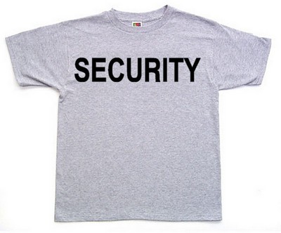 Security T-Shirts Grey/Black Security Tee