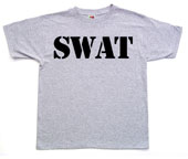 Swat T-Shirt Grey/Black Swat Logo Shirts