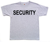 Security T-Shirts Grey/Black Security Tee