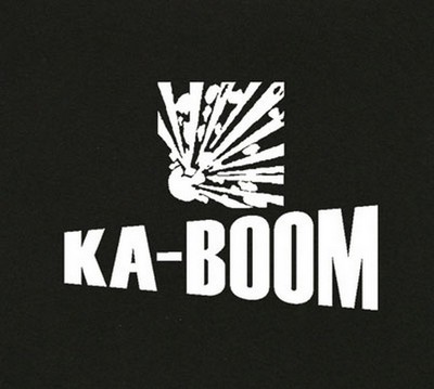 Military Shirts Ka-Boom T-Shirt Black/White