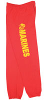 US Marines Sweatpants Red/Gold Sweats