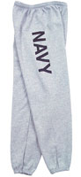 Navy Sweatpants Grey/Black Navy Logo Sweats