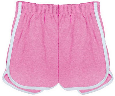 70'S Jogging Shorts Women's Retro Short Pink