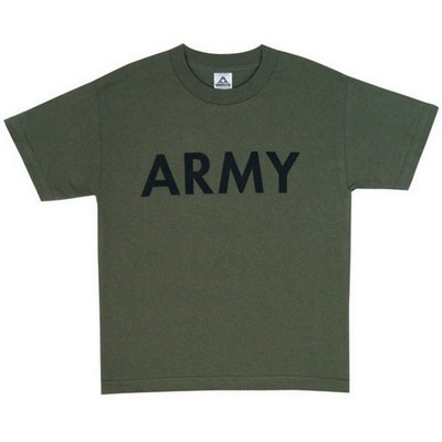 Child's Army T-Shirts Olive Drab Army Shirt