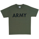 Child's Army T-Shirts Olive Drab Army Shirt