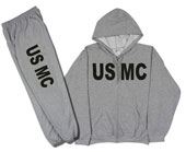 USMC Sweatjacket and Sweatpants Set
