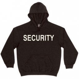 Security Logo Hoodies Black/White Security Hoodie