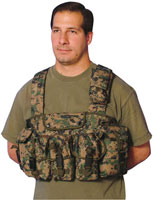 Digital Woodland Camo 7 Pocket Chest Rig