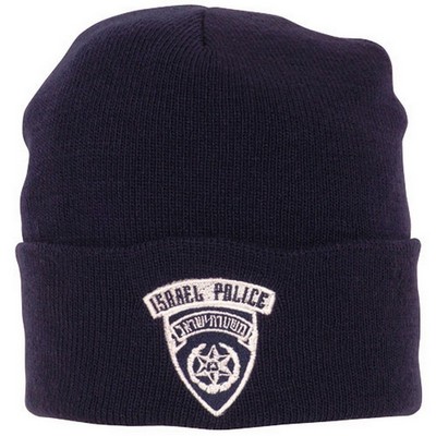 Israeli Police Acrylic Knit Watch Caps