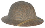 Pith Helmet Tan/Green Retro Pith Helmet