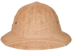 Pith Helmet Dark Tan Retro Pith Helmet
