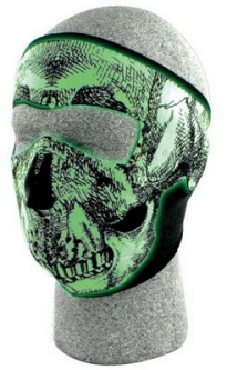 Glow In The Dark Skull Facemask Full Neoprene Mask
