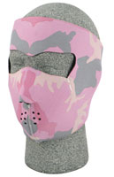 Pastel Pink Camo Sport Safety Neoprene Facemasks
