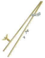 American Flag Pole Mounting Kit Gold