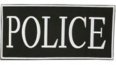 Police Logo Hook Back Id Patch 4 X 9 Patches