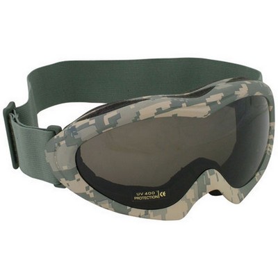 Army Digital Camo Shooter's Sahara Safety Goggles