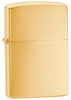 Brush Brass Zippo&Reg; Lighter Solid Brass