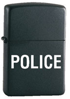 POLICE Zippo&reg; Lighter Black/White