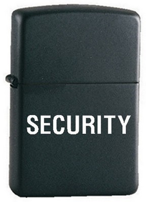 Security Zippo&Reg; Lighter Black/White