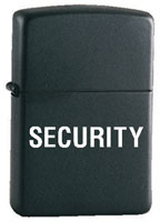 SECURITY Zippo&reg; Lighter Black/White