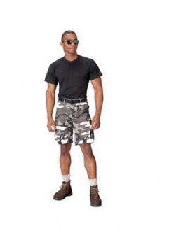 City Camo Camouflage Shorts Military Cargo Shorts Size 2XL