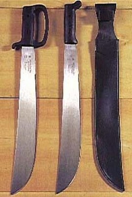 Collins Style Steel Machetes 18" Machete With Sheath