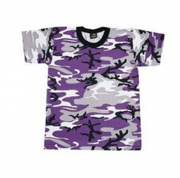 Kids Camouflage T-Shirts - Ulta Violet Camo Shirt