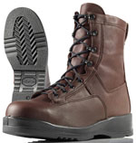 Navy Flight Deck Steel Toe Boots Chocolate