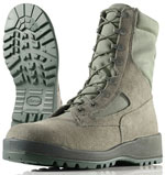 Wellco Women's Steel Toe Combat Boots Sage Green