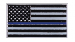 Thin Blue Line USA Flag Pin